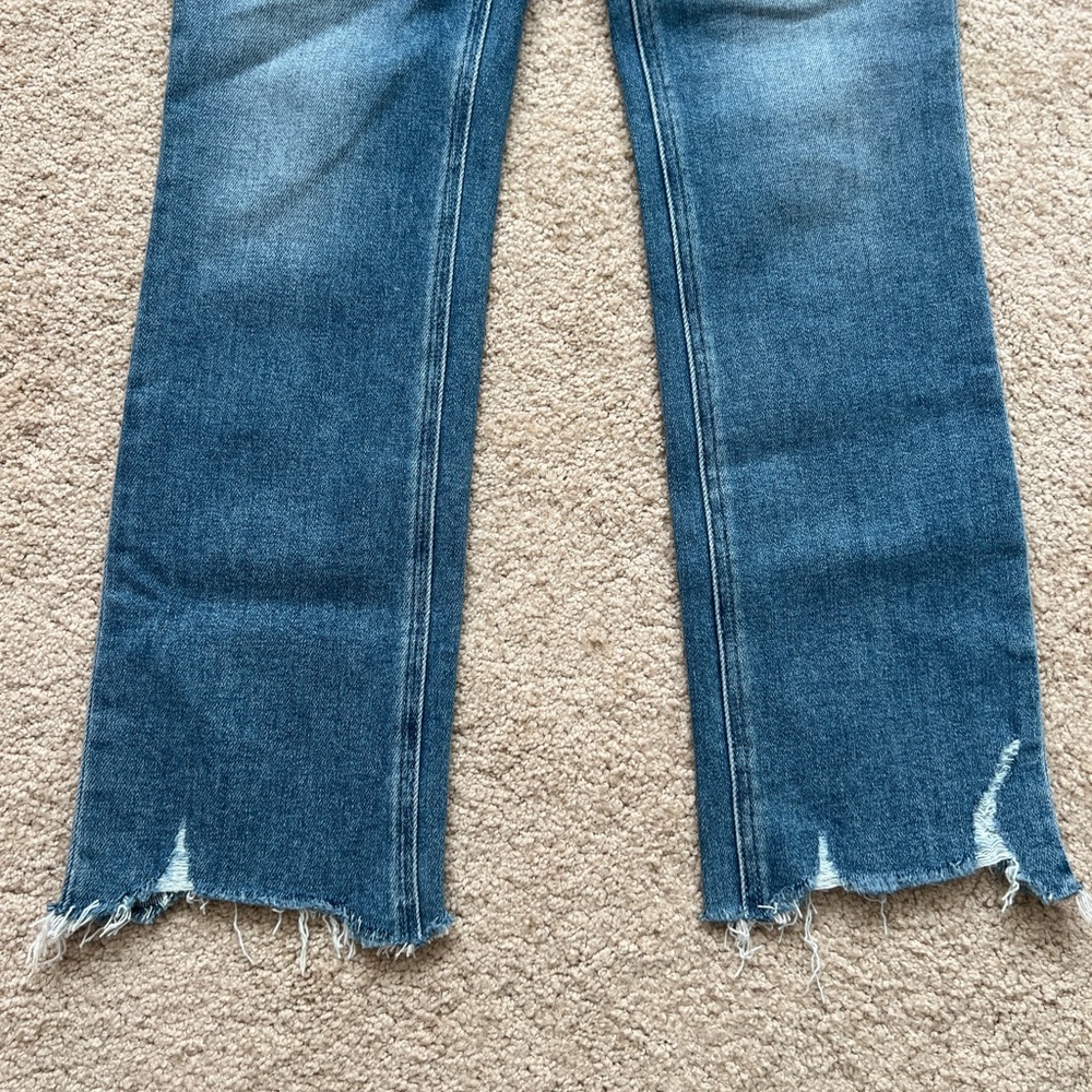 Paige High Rise Cindy Straight Leg Denim Jeans Size 24 - Picture 8 of 8